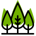Grup d'arbres que simbolitza un paisatge natural ben cuidat, representant els nostres serveis de jardineria dedicats.